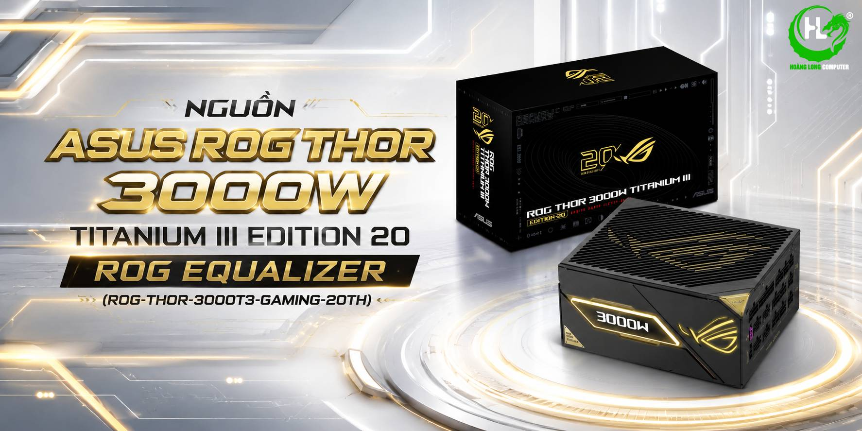 ROG Thor 3000W Edition 20 Cho PC Đa GPU Và Workstation