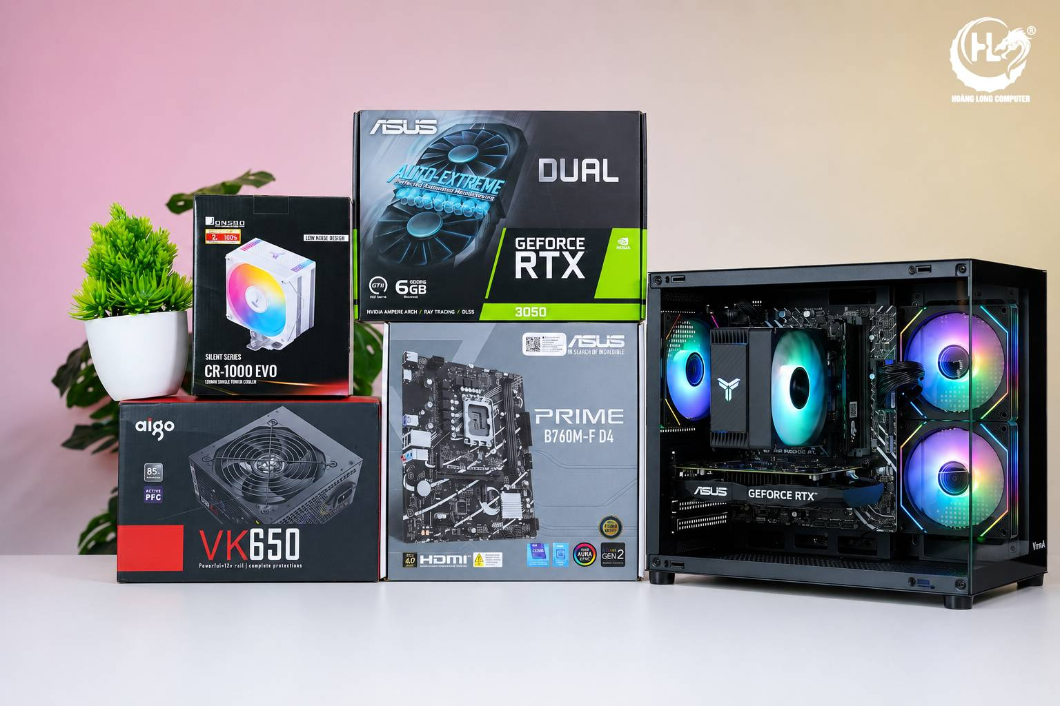 PC I5 14400F RTX 3050 6GB Cân Game Mượt - Làm Việc Hiệu Quả 