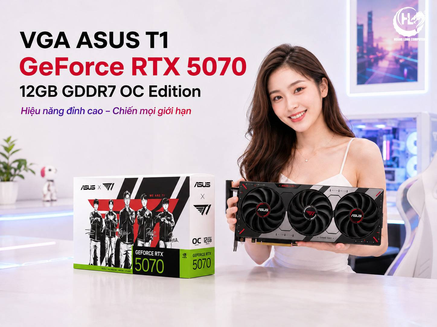 ASUS T1 RTX 5070 12GB: Hiệu Năng Bứt Phá - Chiến Mọi Giới Hạn 