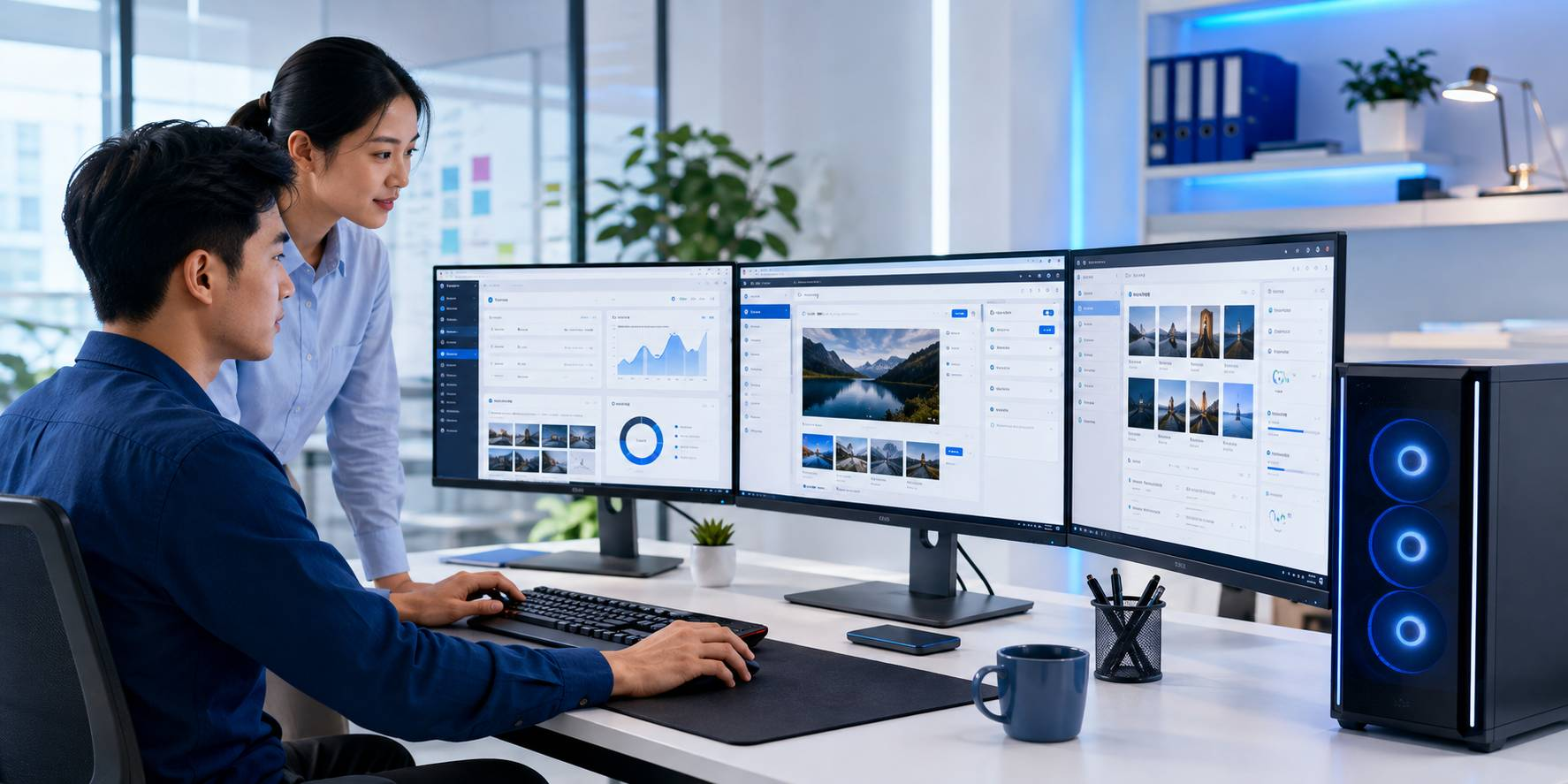 PC Quản Trị CMS Tích Hợp Windows 11 Pro Cho Đội Website