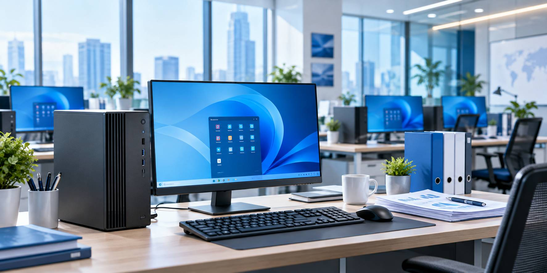 PC Văn Phòng Tích Hợp Windows Bản Quyền Cho Doanh Nghiệp An Tâm Pháp Lý Dễ Dàng Vận Hành 