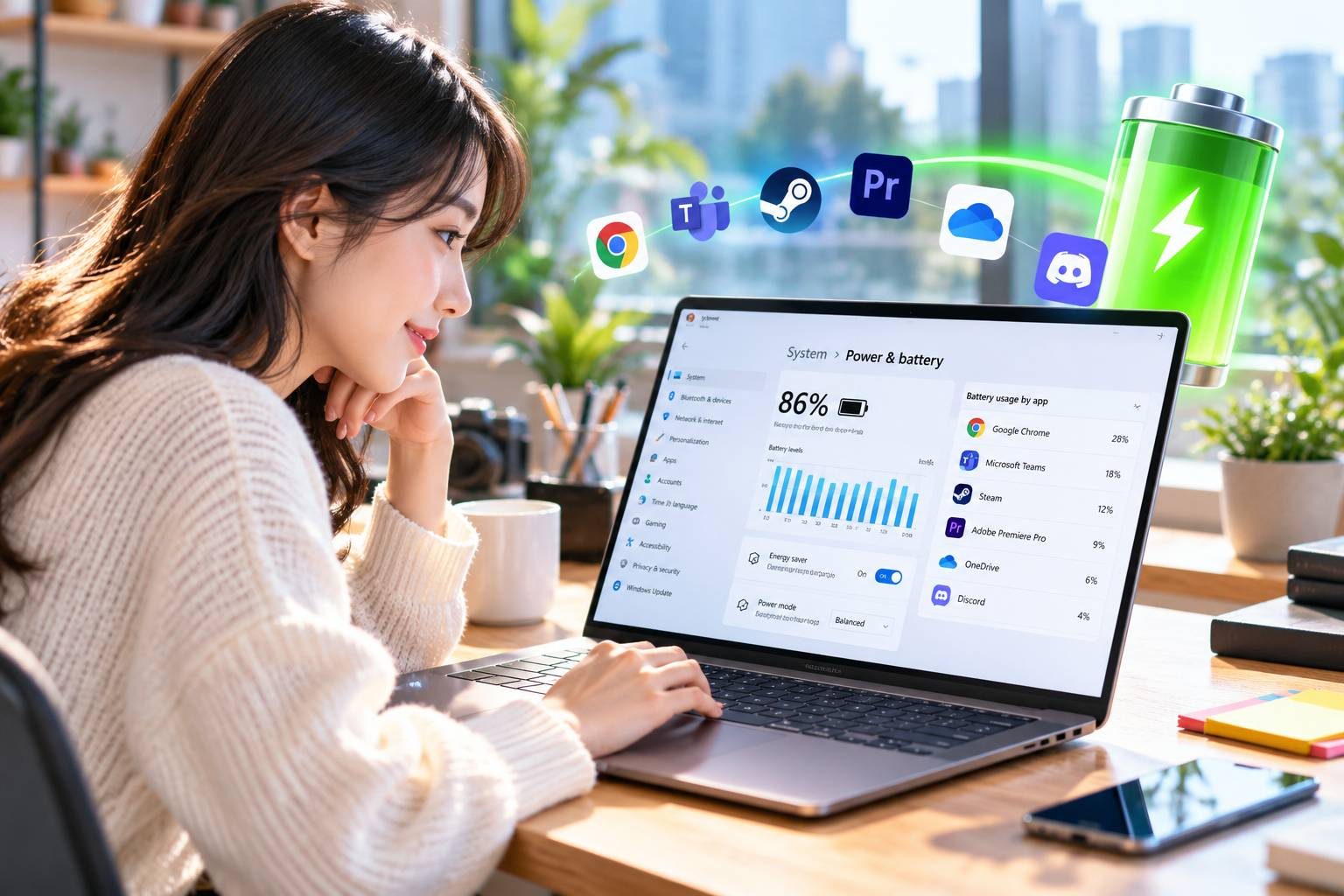 Energy Saver Windows 11 Giúp Laptop Dùng Pin Lâu Hơn