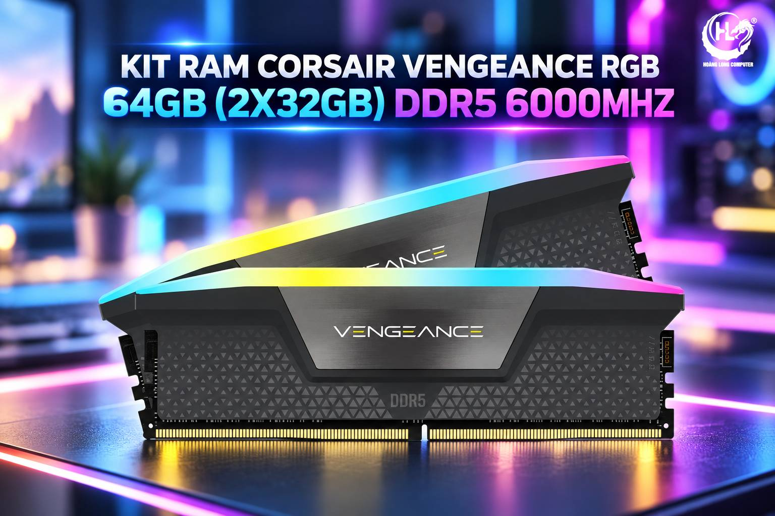 Corsair Vengeance RGB 64GB DDR5 6000 Cho PC Hiệu Năng Cao
