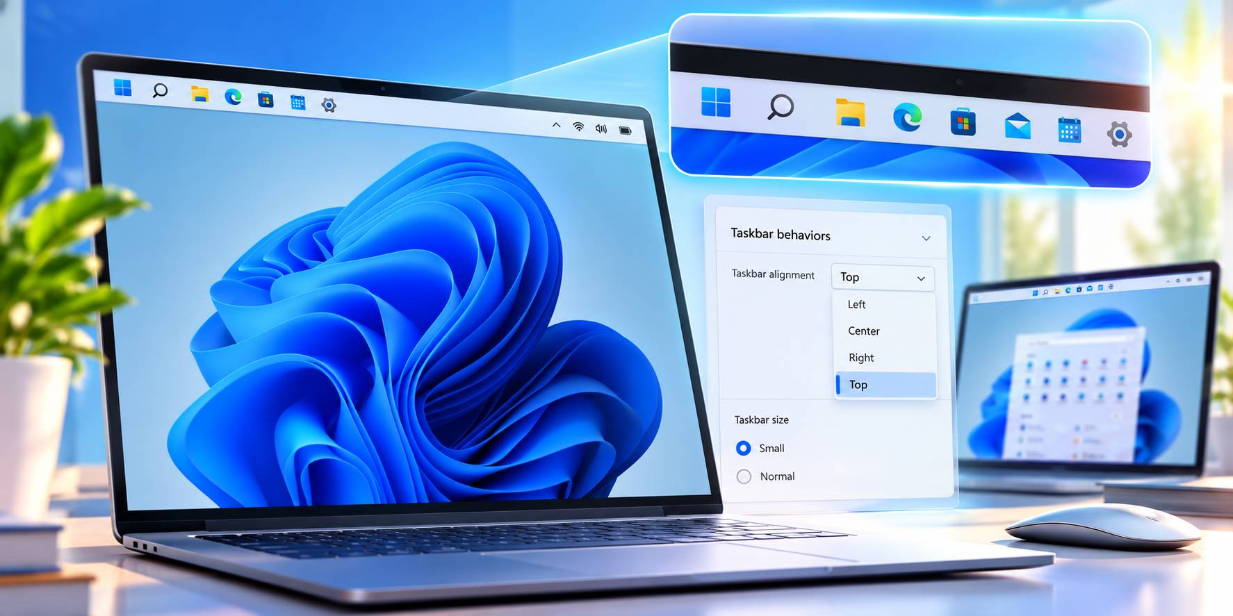 Windows 11 Cho Phép Đưa Taskbar Lên Trên Hoặc Sang Hai Bên