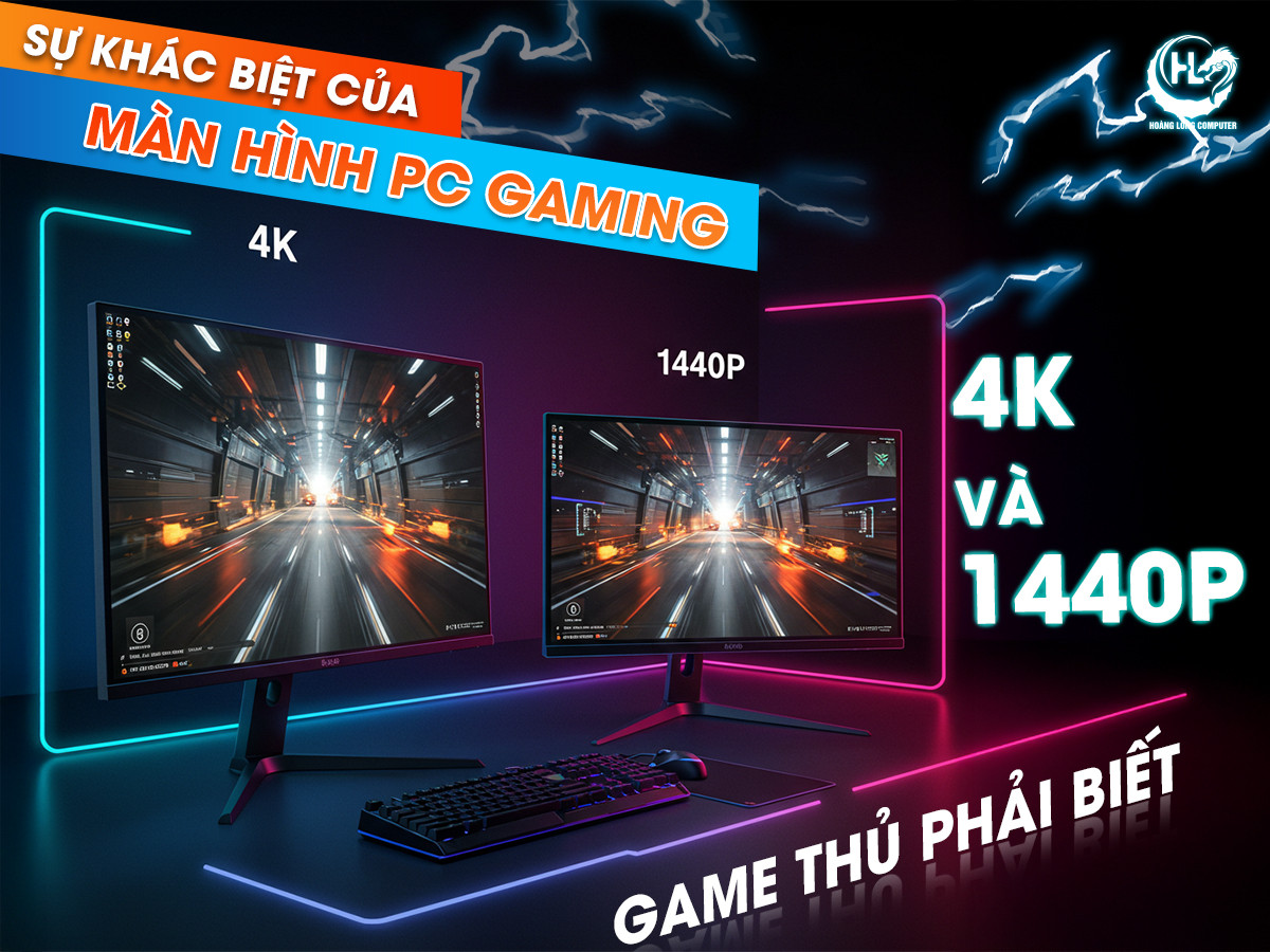 Sự khác biệt của màn hình PC Gaming 4K và 1440p game thủ phải biết