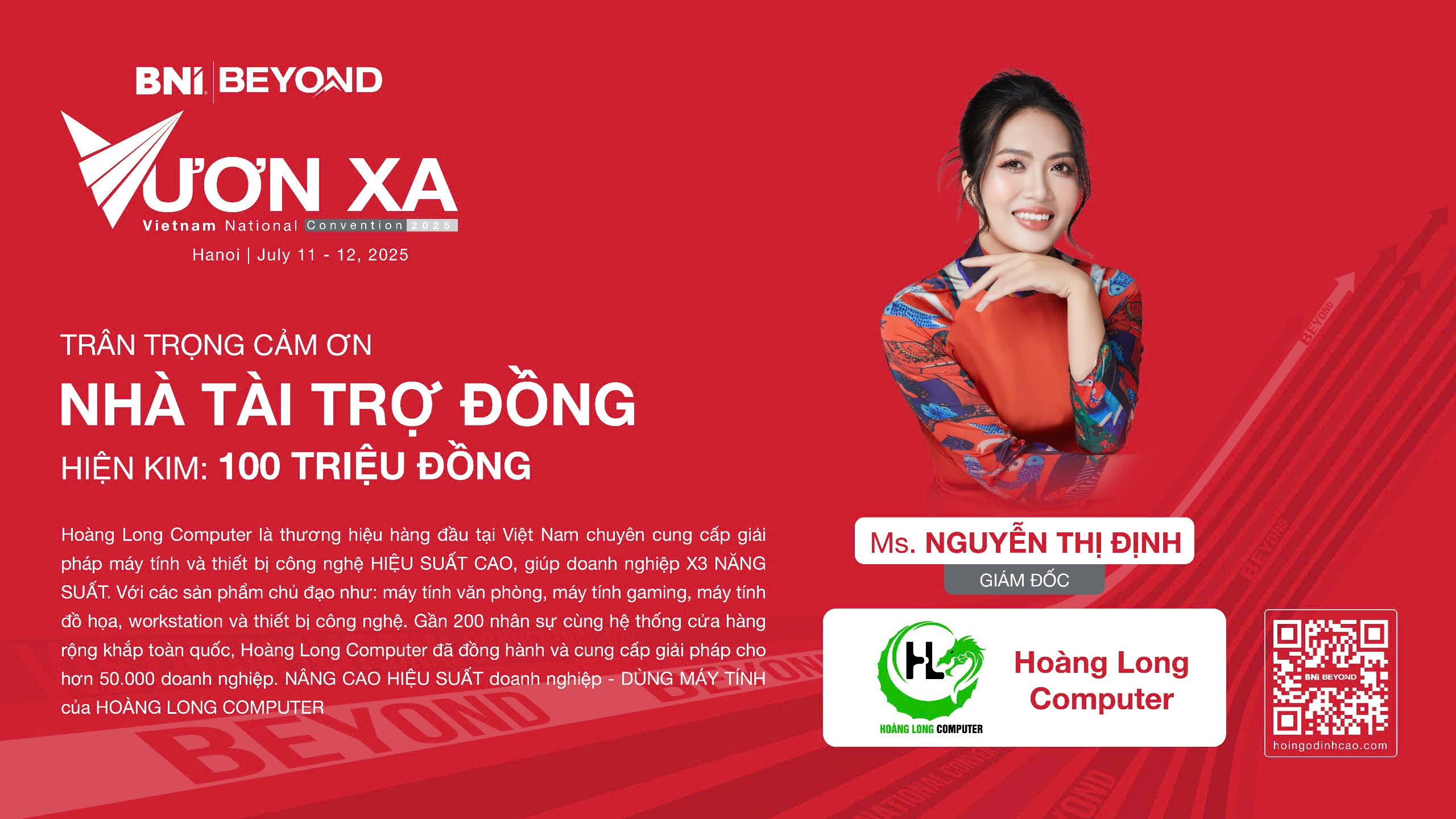 HỘI NGỘ ĐỈNH CAO 2025: BÙNG NỔ CƠ HỘI KẾT NỐI CÙNG NHÀ TÀI TRỢ ĐỒNG HOÀNG LONG COMPUTER