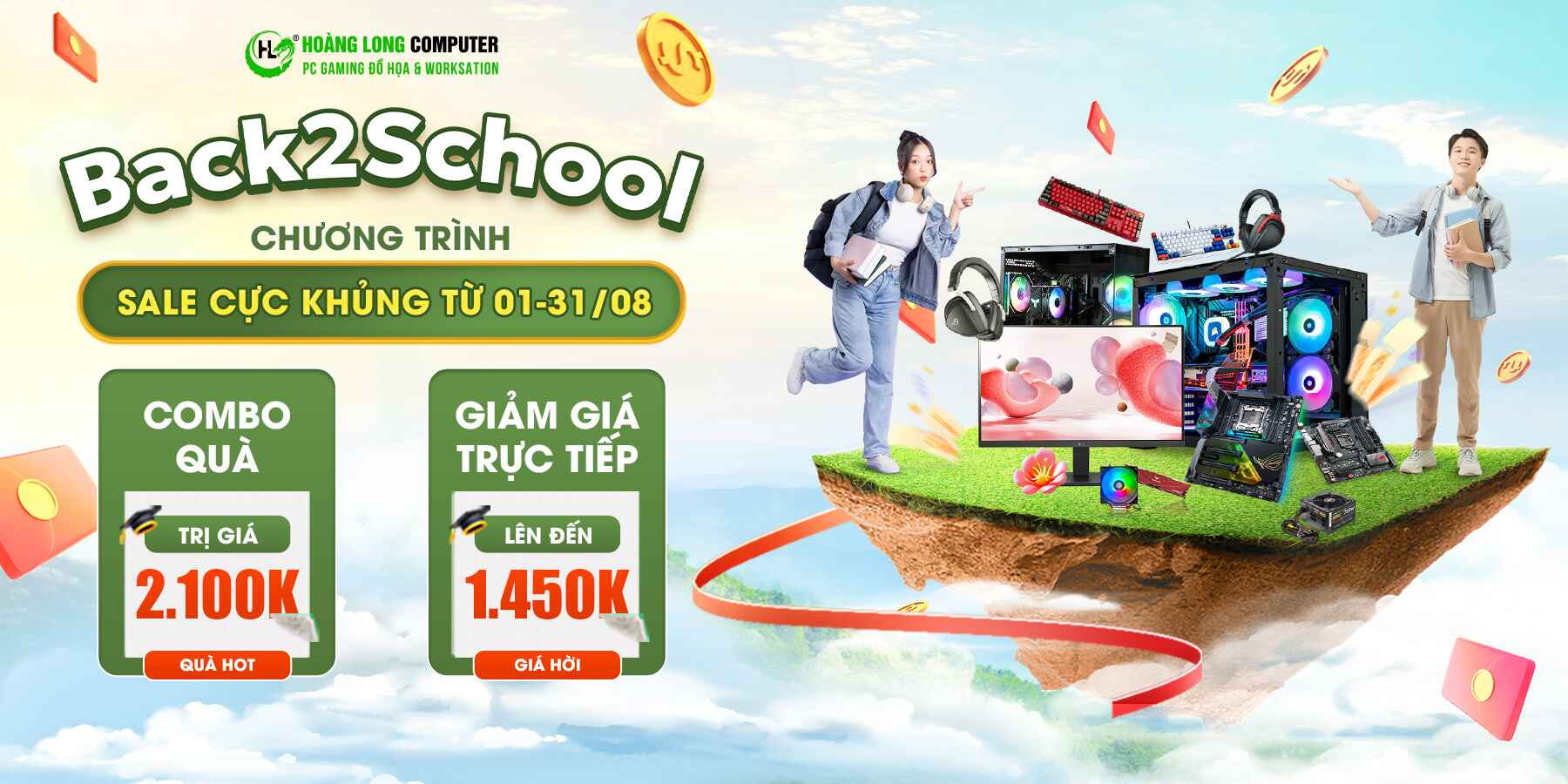 Back To School: Rinh PC Xịn - Nhận Quà Liền Tay - Combo Ưu Đãi Cực Chất Cho Tân Sinh Viên