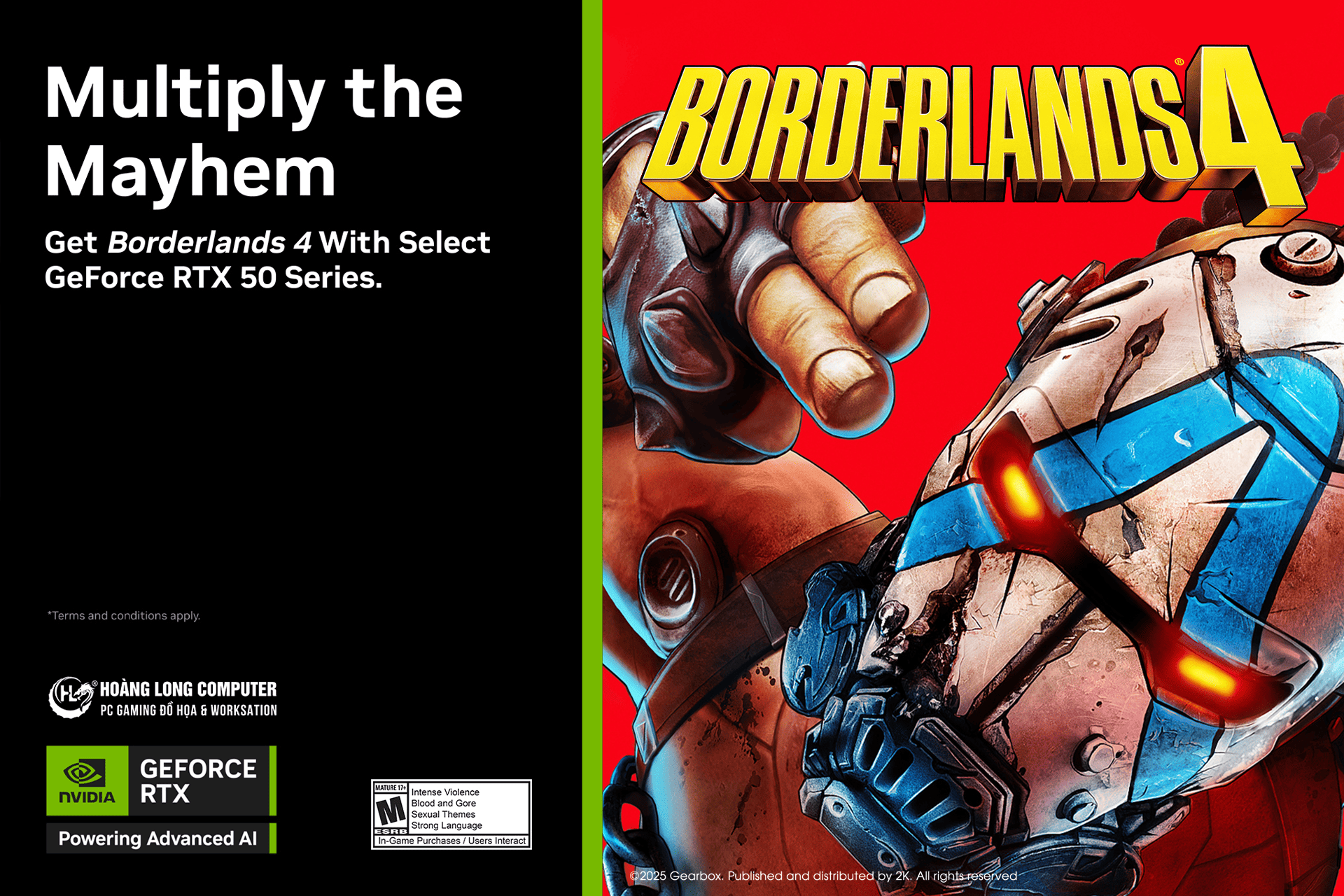 Ưu Đãi Đặc Biệt: Sở Hữu NVIDIA RTX 50 Series - Nhận Ngay Borderlands 4 Miễn Phí 