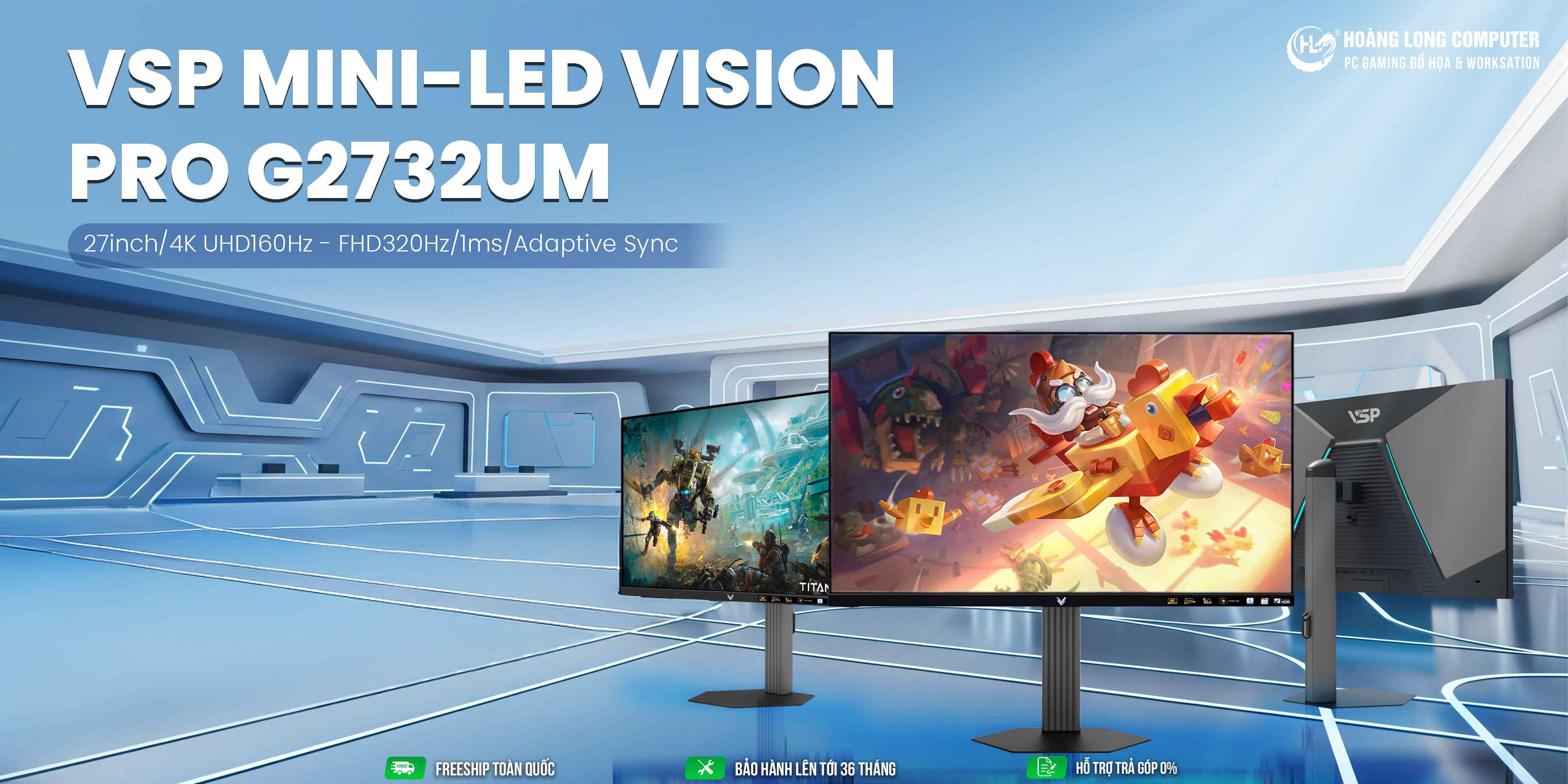 Màn hình VSP G3224UO - Nâng Tầm Trải Nghiệm Gaming & Làm Việc Chuyên Nghiệp
