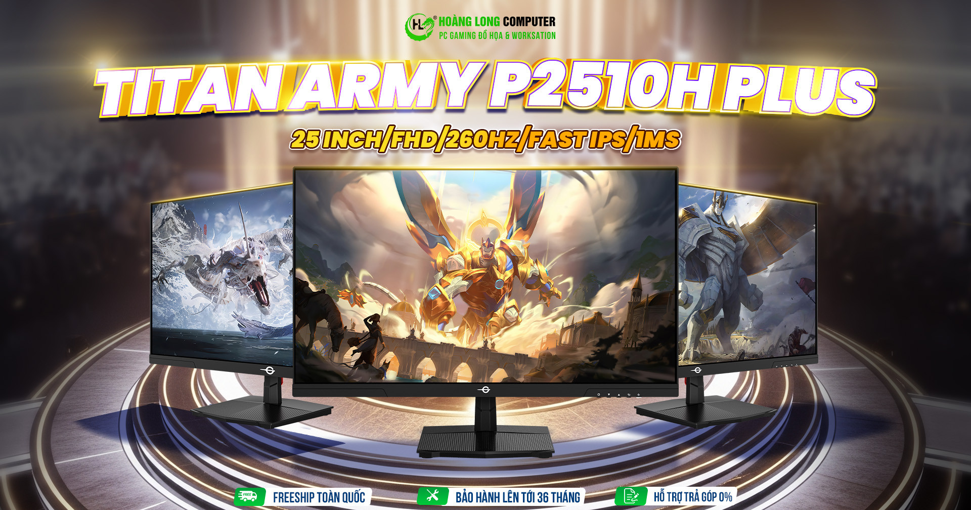 Màn Hình Gaming Titan Army P2510H Plus: Kết Hợp Sắc Nét Và Tốc Độ Siêu Tốc