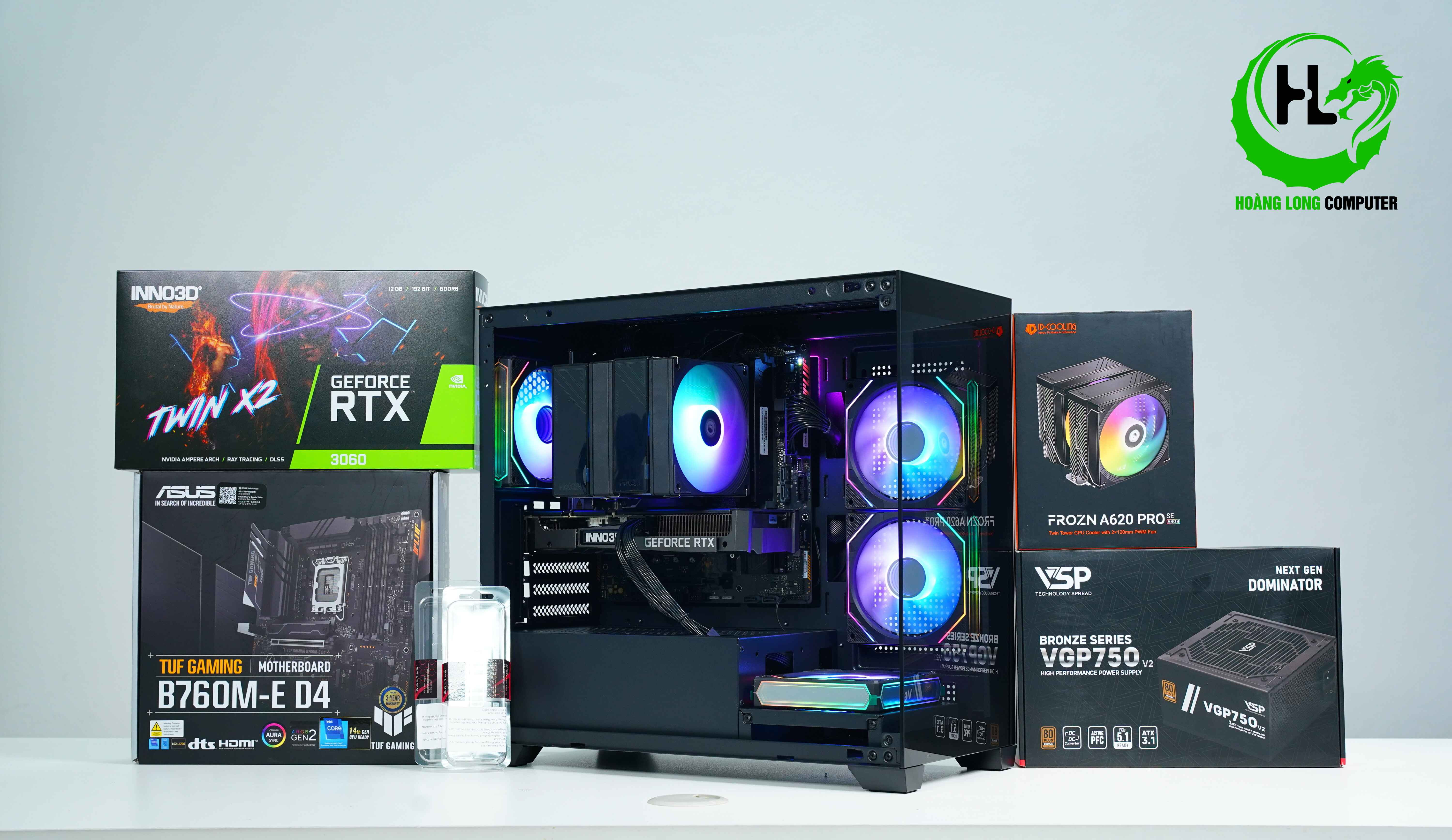 PC I5-14600KF RTX 3060: Chiến Game Đỉnh Cao - Hiệu Năng Vượt Trội 
