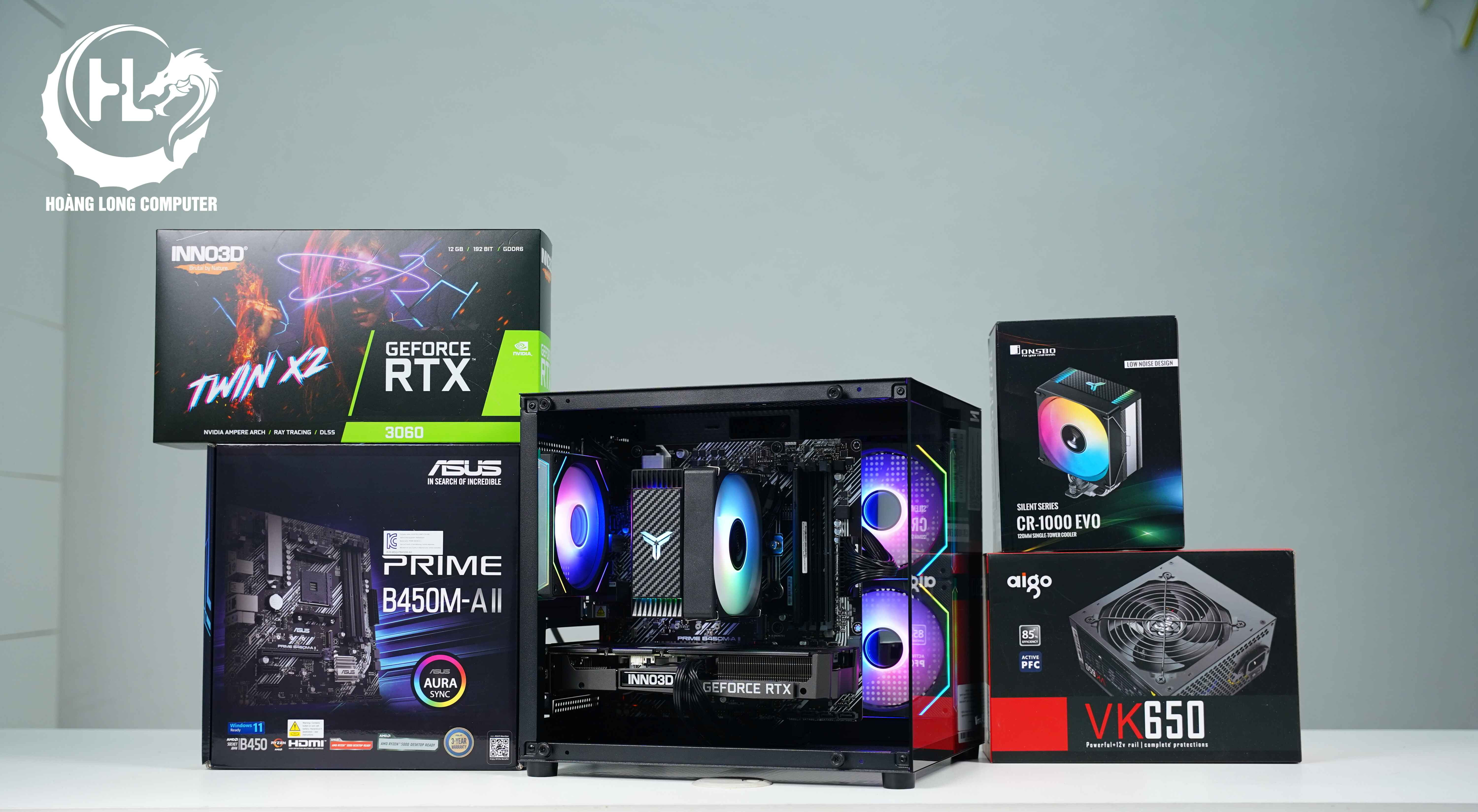 PC Ryzen 7 5700X RTX 3060: Tối Ưu Đa Nhiệm - Chiến Game Mượt Mà 