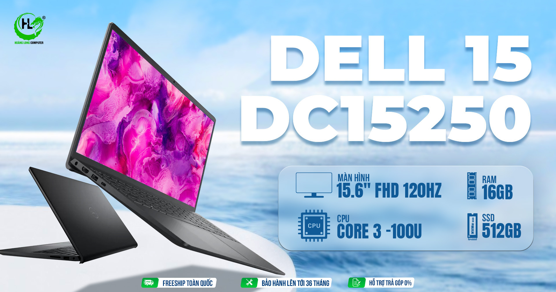 Dell 15 DC15250: Trải Nghiệm Làm Việc & Giải Trí Siêu Mượt 
