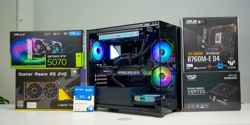  PC Intel Core I5-14600KF RTX 5070: Hiệu Năng Cao – Chiến Game Mượt