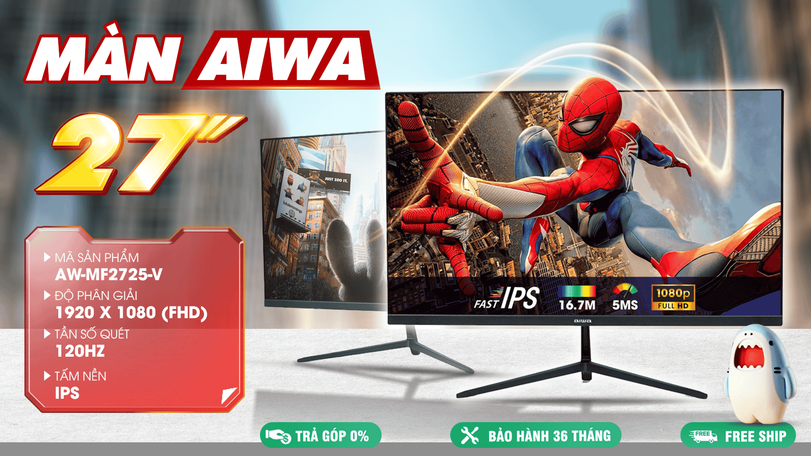 AIWA AW MF2725 V: Hình Ảnh Sắc Nét - Chuyển Động Mượt Mà