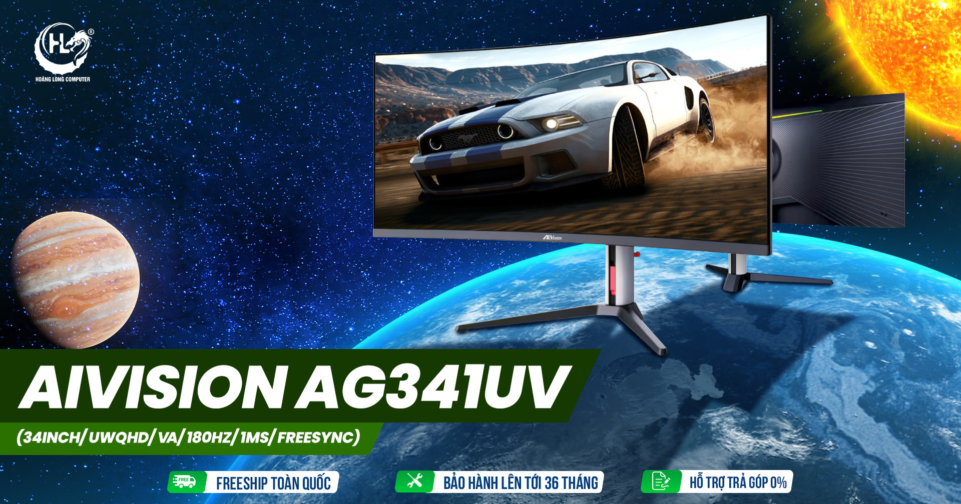 AIVISION AG341UV: Màn Hình Cong Siêu Rộng Cho Trải Nghiệm Đỉnh Cao