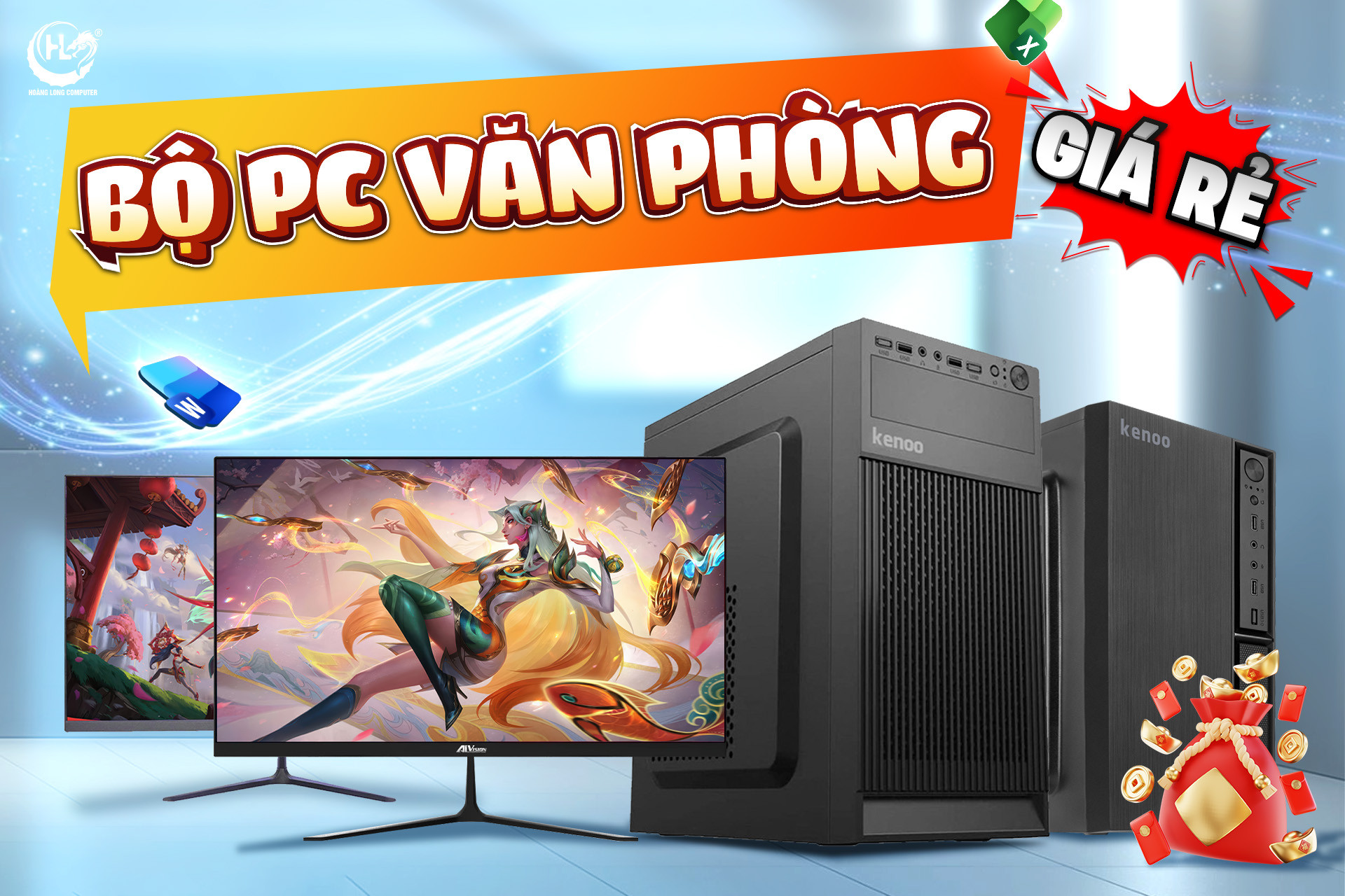 Top 6 Bộ PC Văn Phòng Giá Rẻ Bán Chạy Nhất Tại Hoàng Long Computer