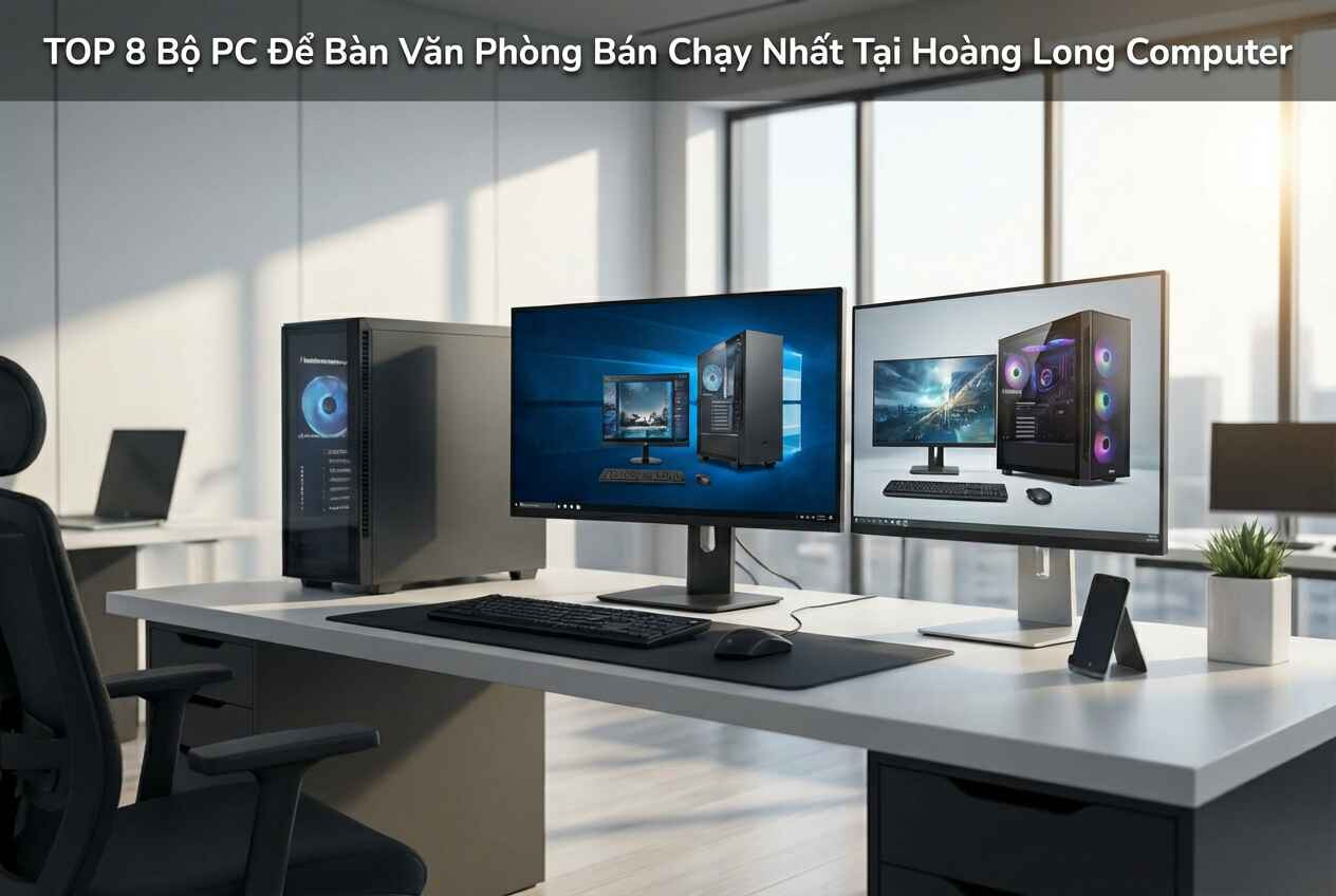 Top 8 Bộ PC Để Bàn Văn Phòng Bán Chạy Nhất Tại Hoàng Long Computer