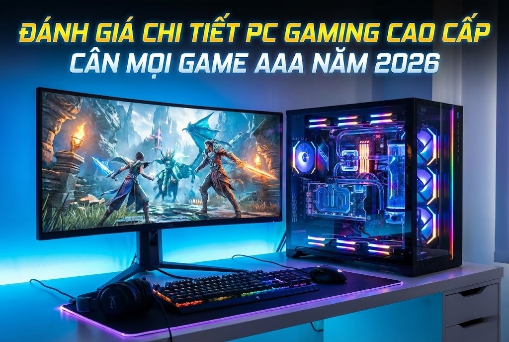 Đánh Giá Chi Tiết PC Gaming Cao Cấp Cân Mọi Game AAA Năm 2026