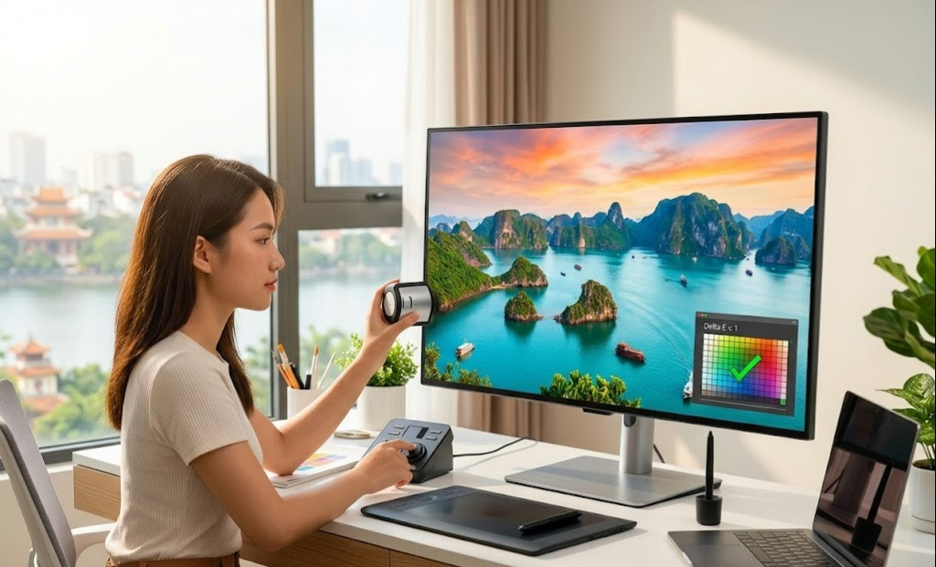 5 Lưu Ý Để Chọn Mua Màn Hình Đồ Họa Chuẩn Màu Delta E < 1 Năm 2026 