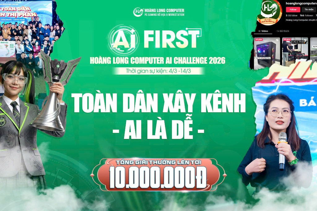 Hoàng Long Computer AI Challenge 2026: Toàn Dân Xây Kênh - AI Là Dễ
