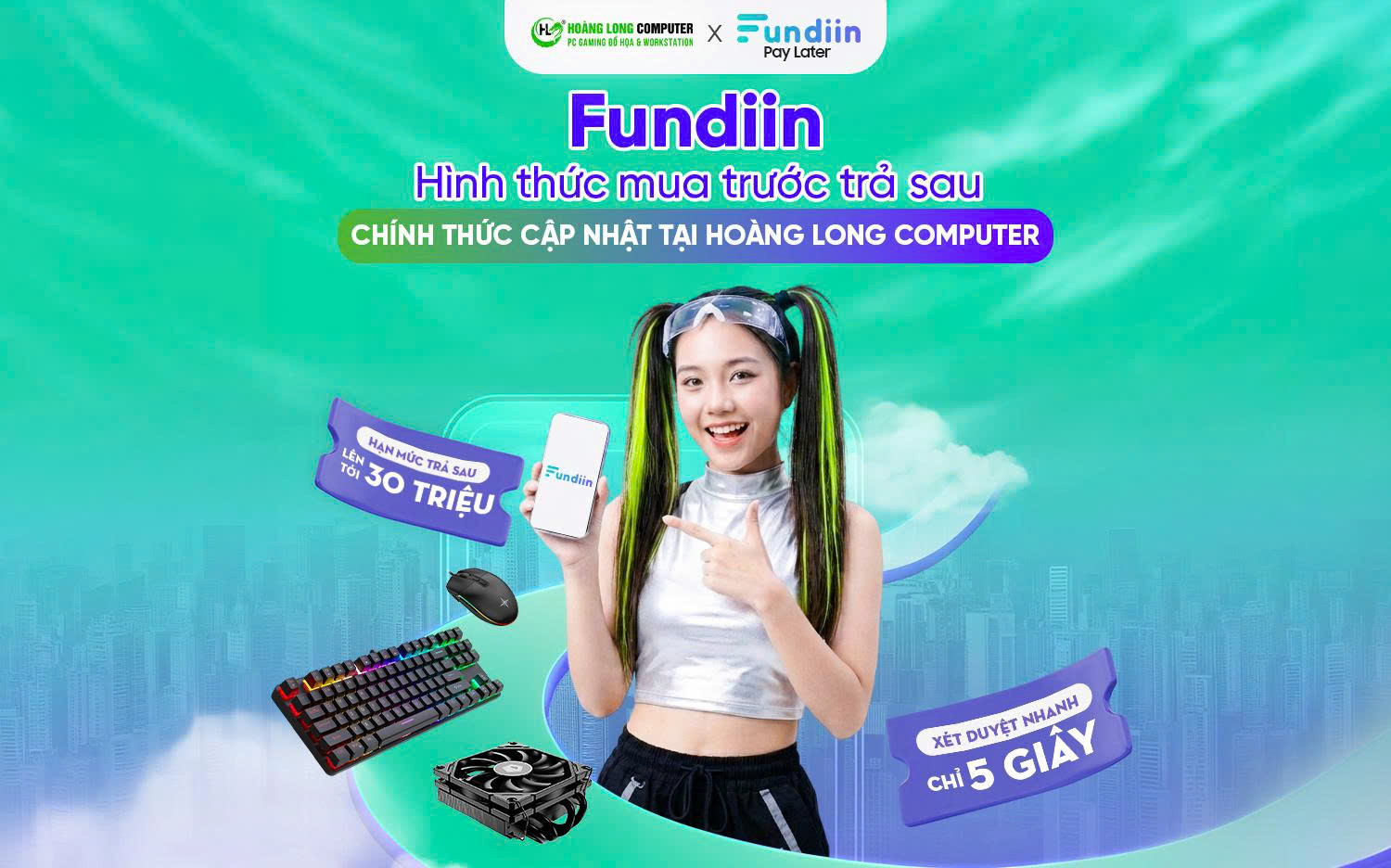  Hoàng Long Computer Chính Thức Hợp Tác Cùng Fundiin Nâng Tầm Trải Nghiệm Mua Sắm Công Nghệ 