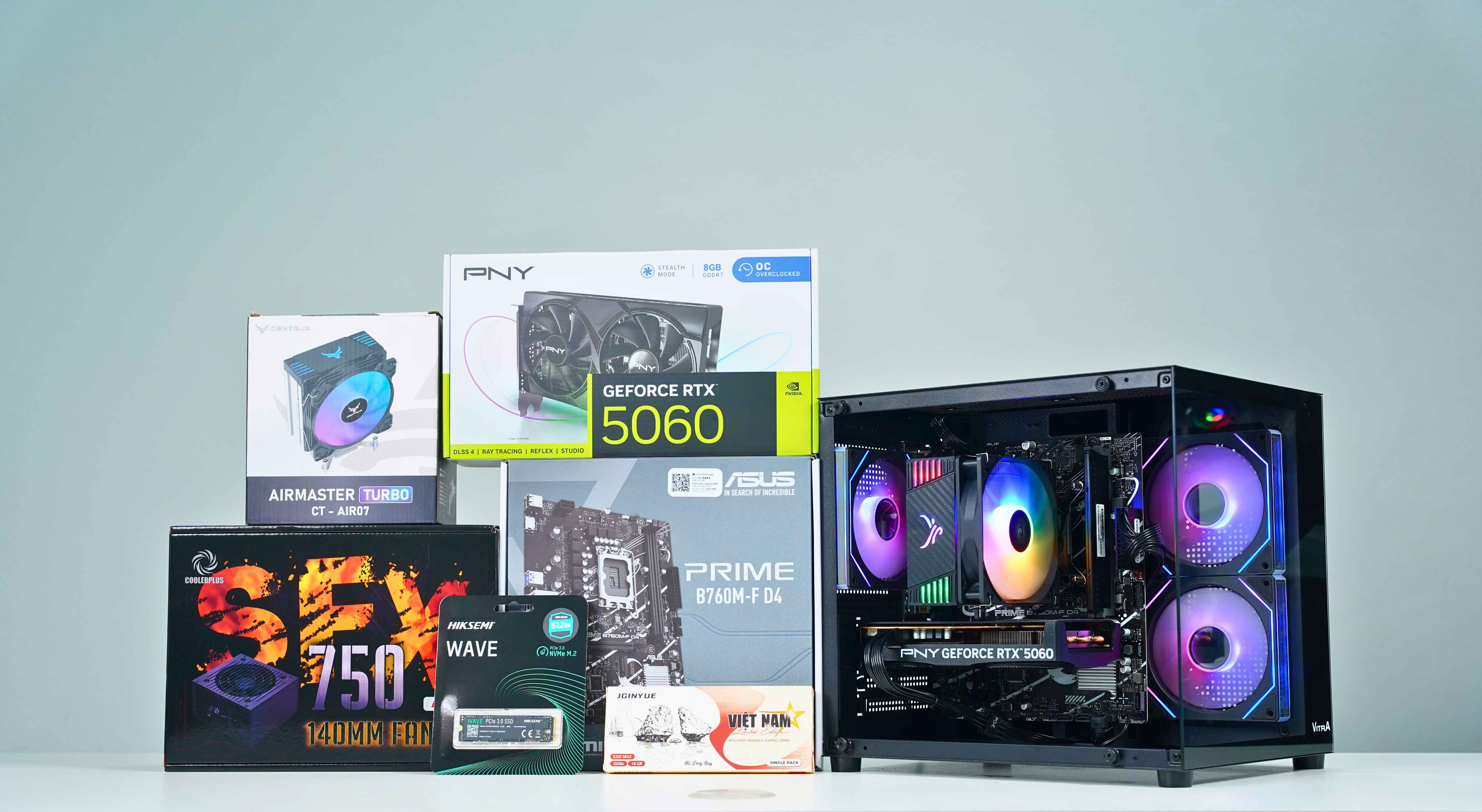 PC 14400F RTX 5060 Cấu Hình Cân Game Và Đa Nhiệm Mượt Mà