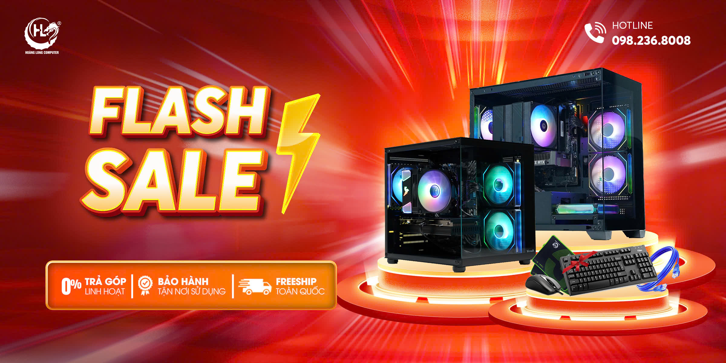 Build PC Gaming Cực Chất: Flash Sale Sập Sàn - Quà Tặng Ngập Tràn 