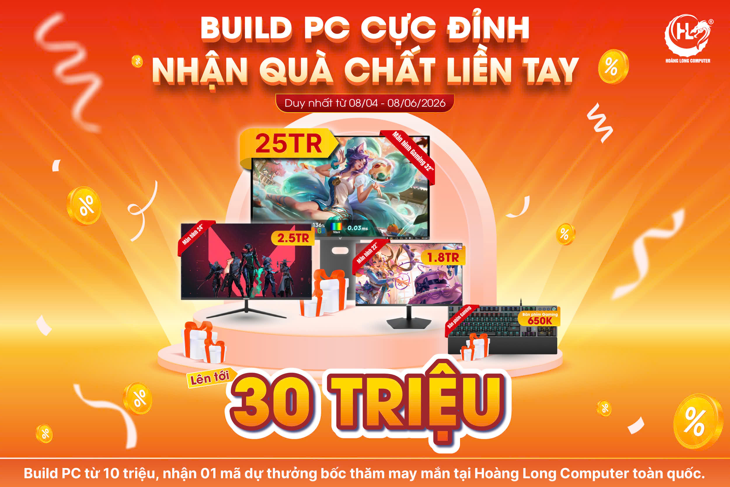 Build PC Cực Đỉnh - Nhận Quà Chất Liền Tay 