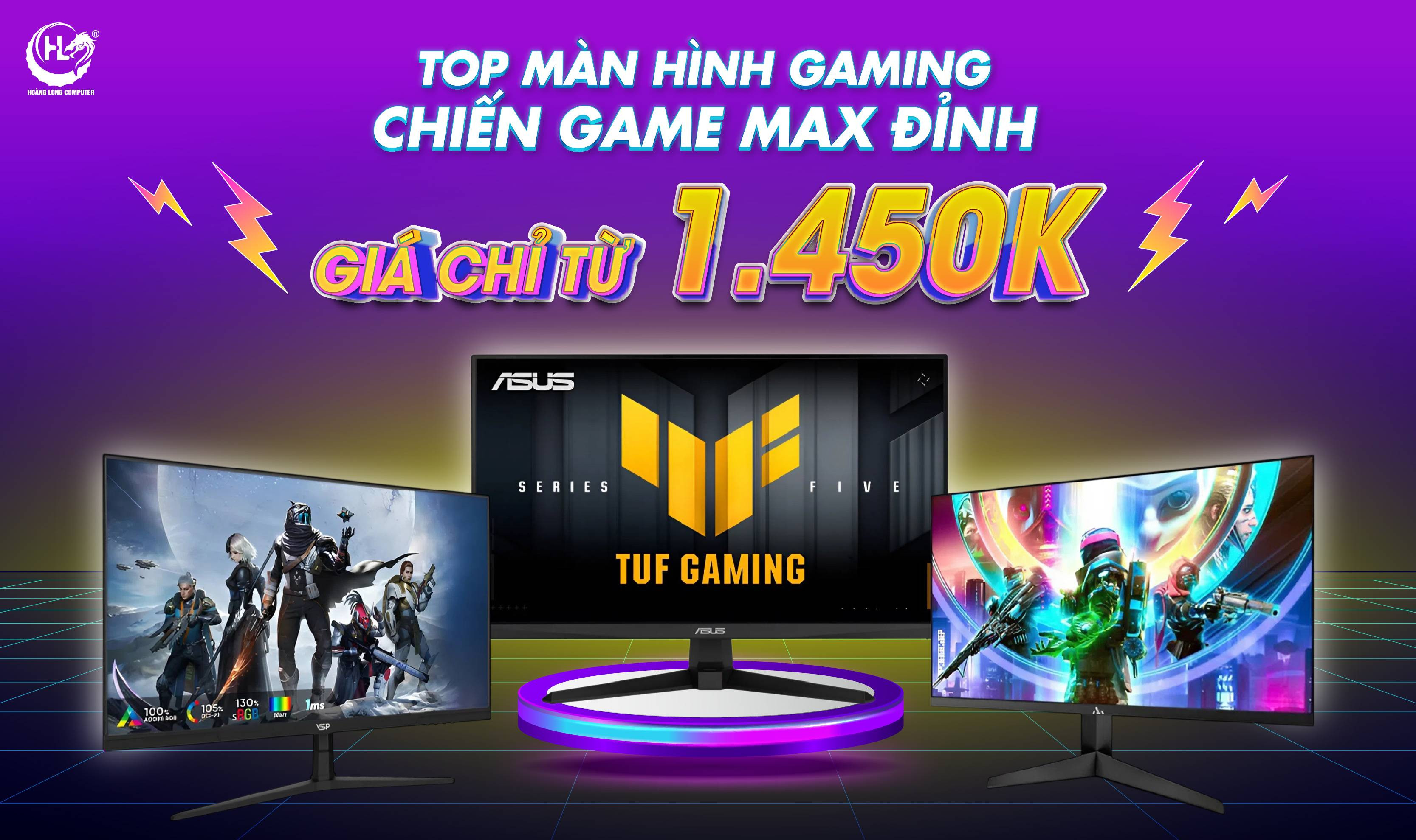 Top Màn Hình Gaming Giá Tốt Chiến Game Cực Đỉnh Tại Hoàng Long Computer
