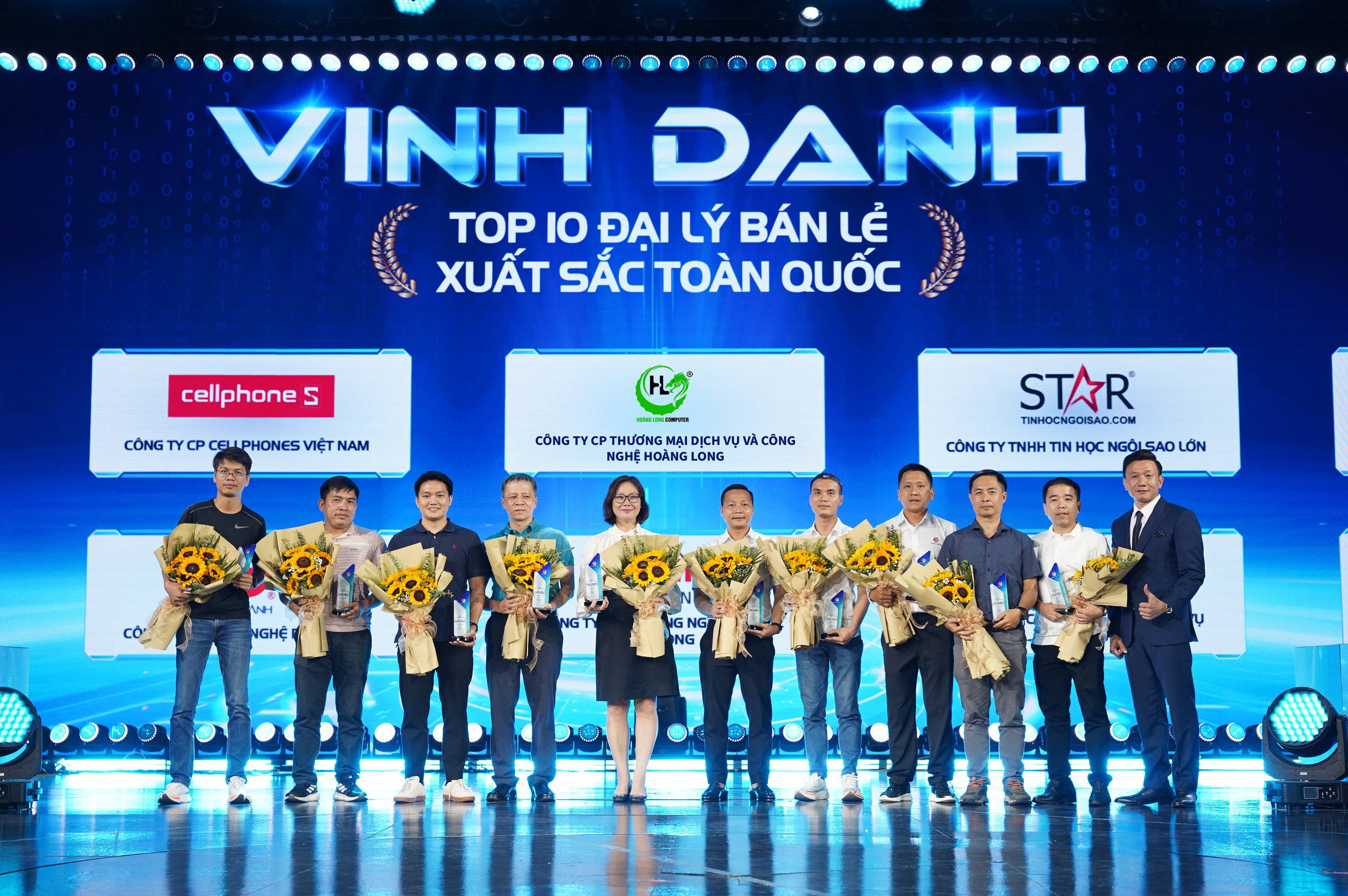 Hoàng Long Computer Lọt TOP 10 Đại Lý Xuất Sắc Toàn Quốc 2026 Tại Sự Kiện The Great Platform