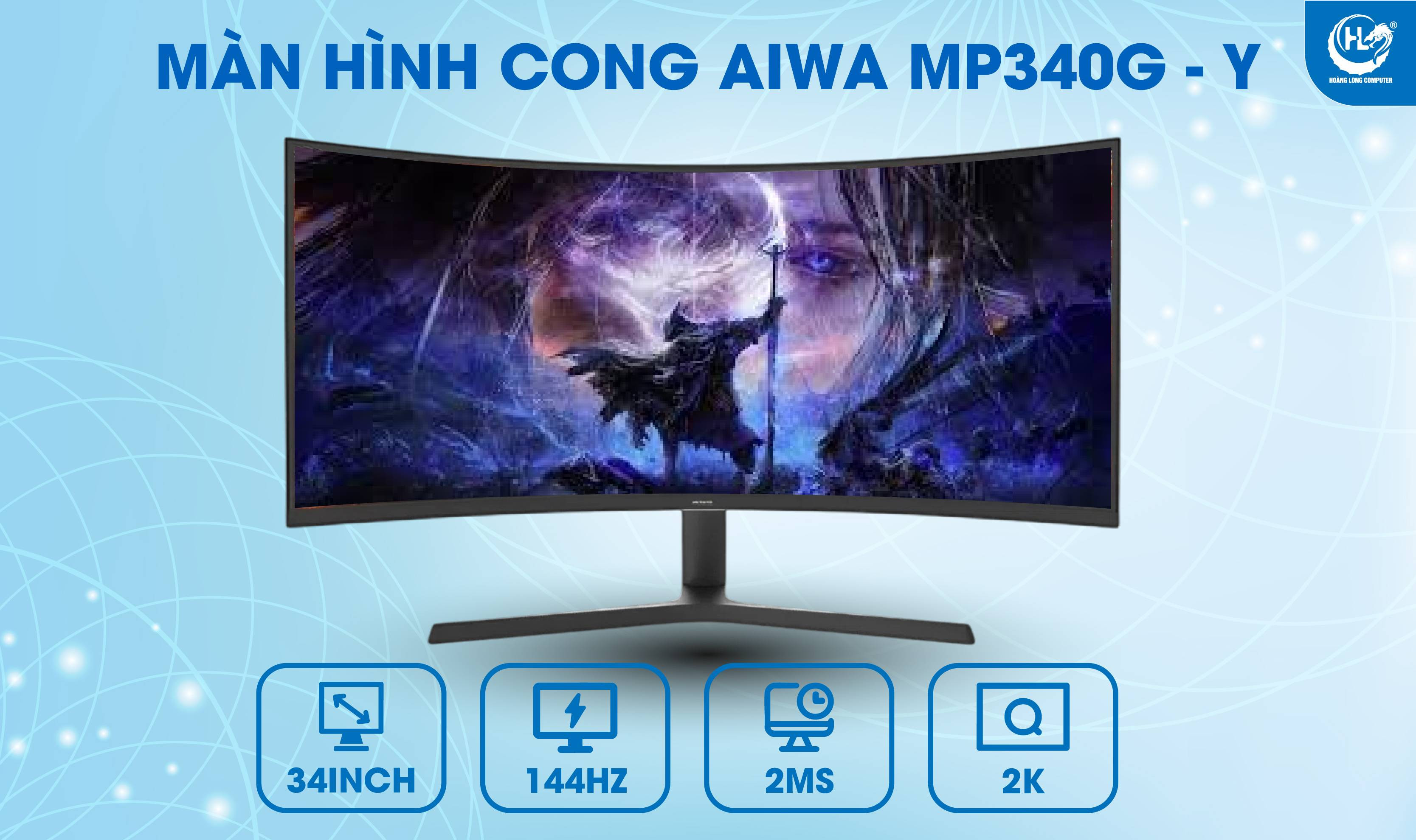 Đánh Giá Màn Hình Cong AIWA MP340G-Y: Tuyệt Phẩm Ultrawide 2K 144Hz