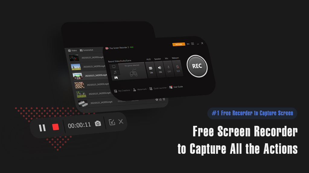 Mời dùng thử iTop Screen Recorder, trình ghi màn hình miễn phí với mức sử dụng CPU cực thấp dành cho game thủ