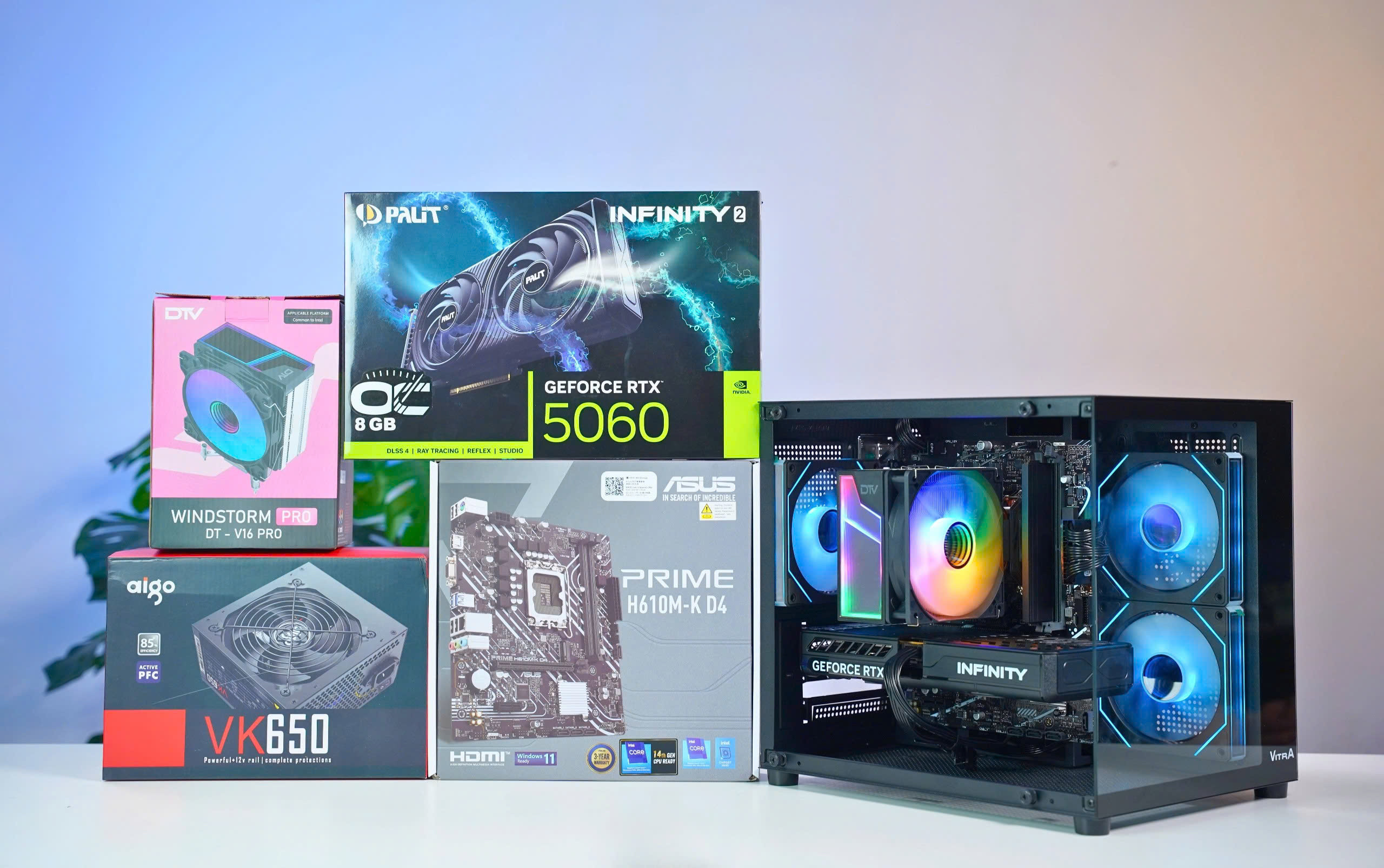 I5 12400F RTX 5060 Cấu Hình Quốc Dân Cân Game Mượt Mà Đa Nhiệm Ổn Định 