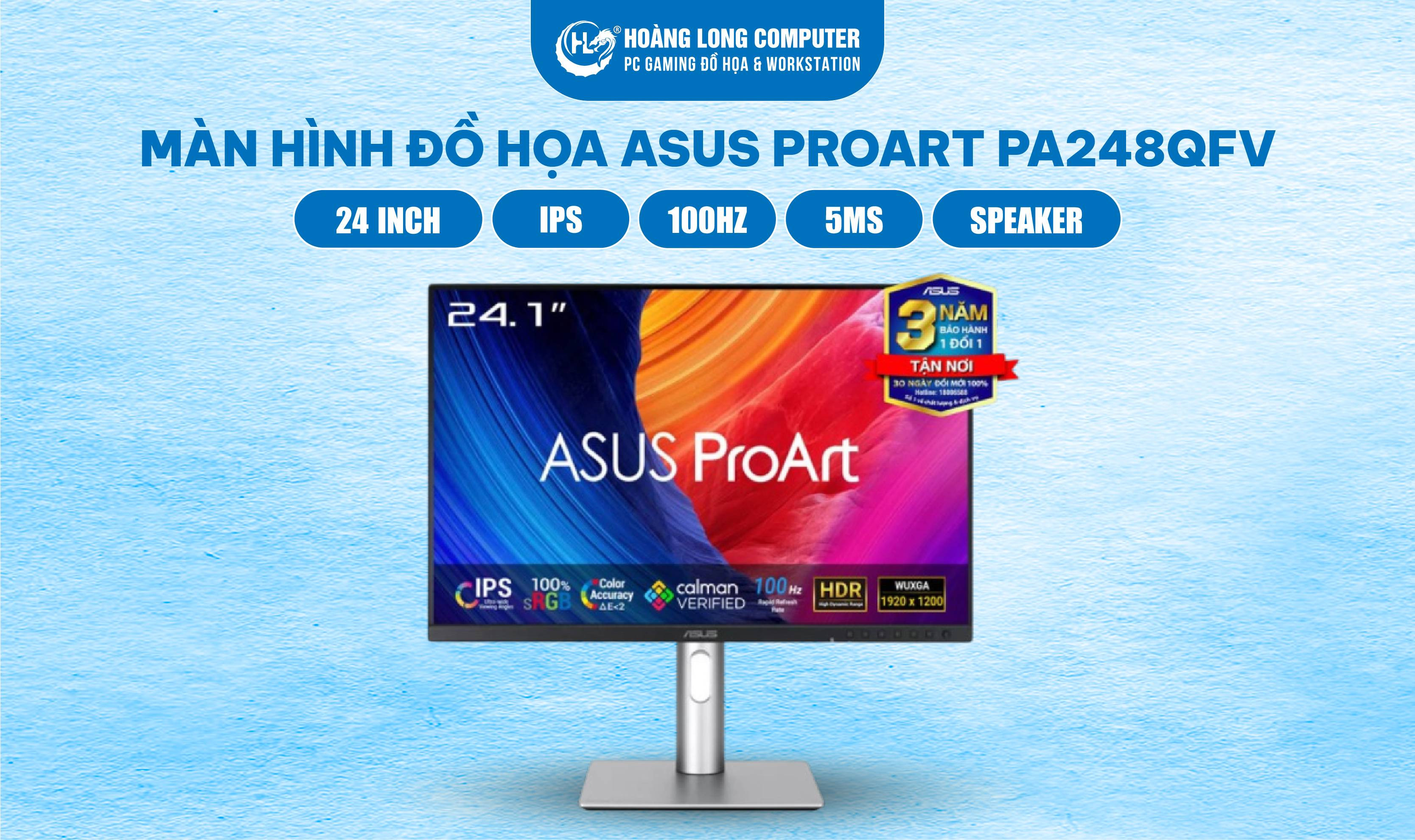 Đánh Giá ASUS ProArt PA248QFV: Màn Hình Đồ Họa Nâng Tầm Sáng Tạo Đỉnh Cao  