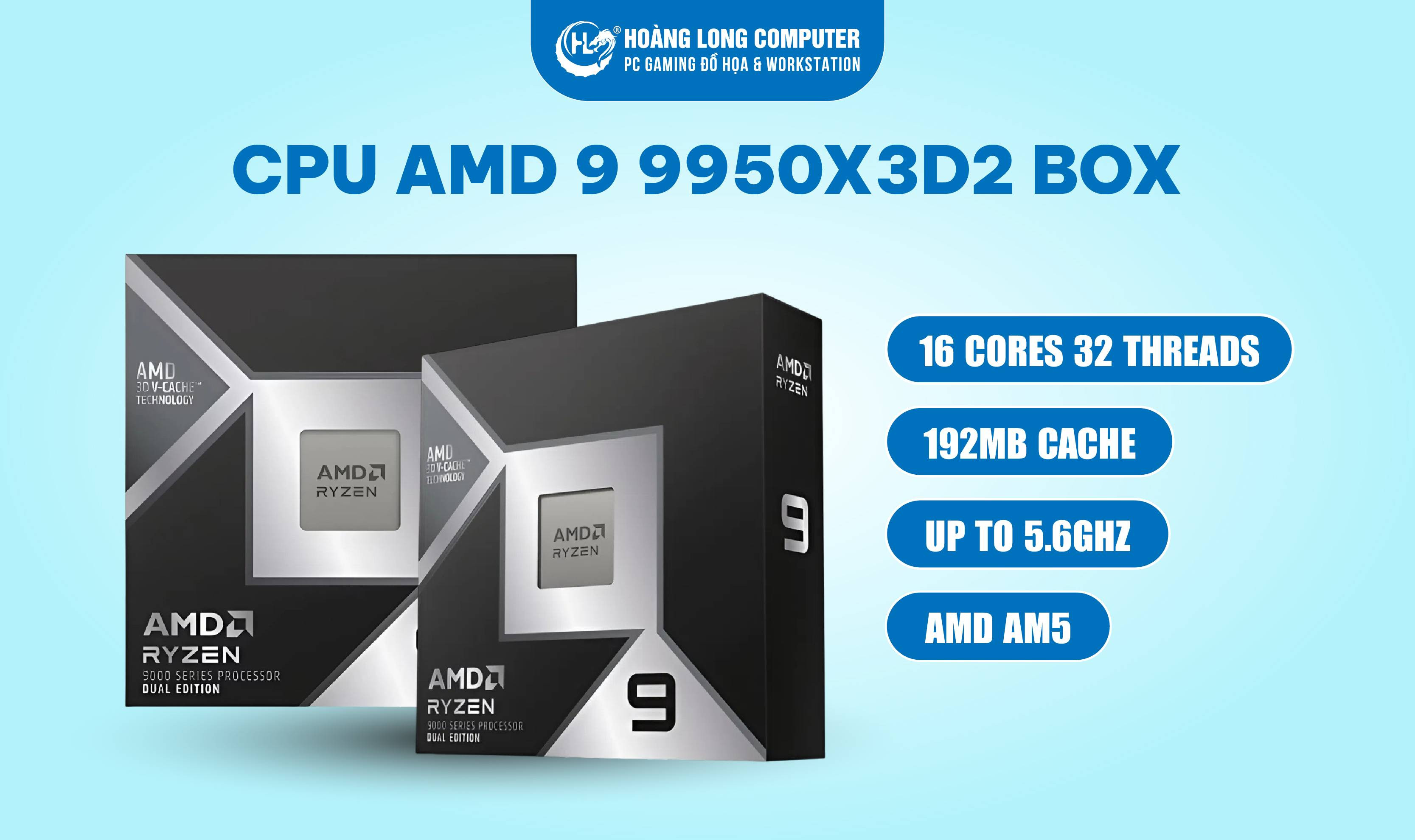 Đánh Giá AMD Ryzen 9 9950X3D: CPU Hiệu Năng Khủng Cho Gaming và Đồ Họa 