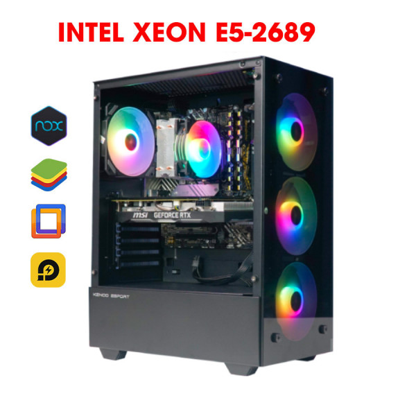 XEON 2689 V1 | RAM 32G |  GT 1030 4G | NVMe 250G