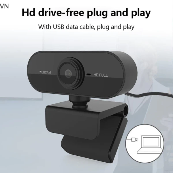 WEBCAM KẸP BÀN CÓ MIC 1080P FULL HD