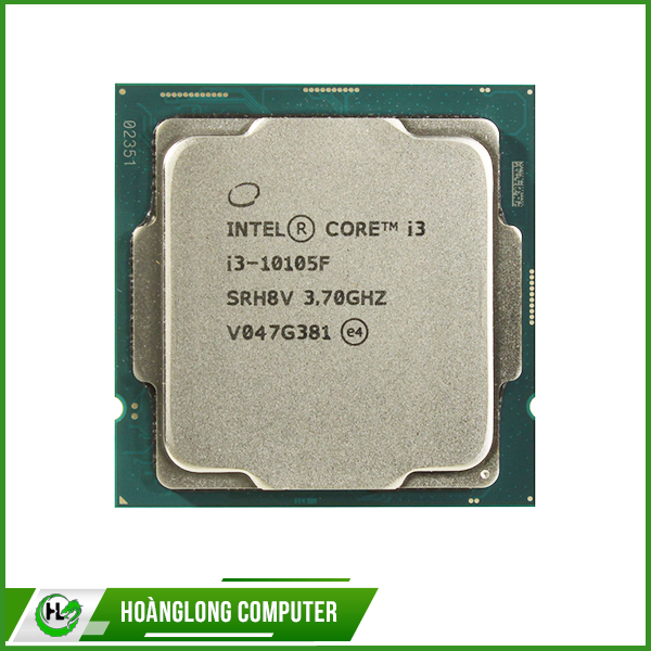 CPU Intel Core i3 - 10105F 4C/8T ( 3.7GHz up to 4.4GHz, 6MB ) Tray( Ko có hộp và  tản CPU)