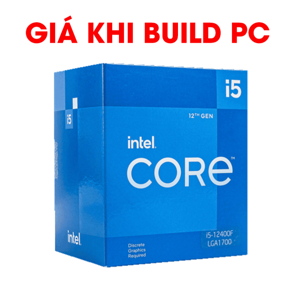 CPU Intel Core i5-12400F- (Up To 4.40GHz, 6 Nhân 12 Luồng,18MB Cache, Socket 1700, Alder Lake)Box 