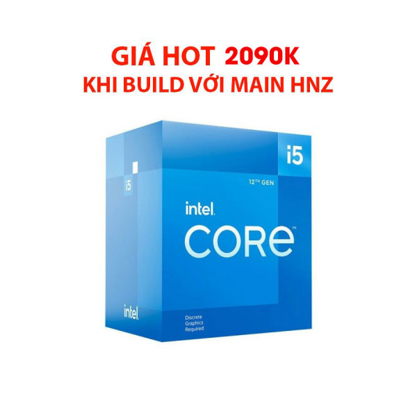 Cpu Intel Core I5-12400F- (Up To 4.40GHz, 6 Nhân 12 Luồng,18MB Cache,Socket 1700 , Alder Lake)