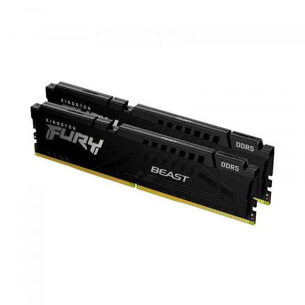 Ram PC Kingston Fury Beast Black 32GB 5200MHz DDR5 (2x16GB) KF552C40BBK2-32