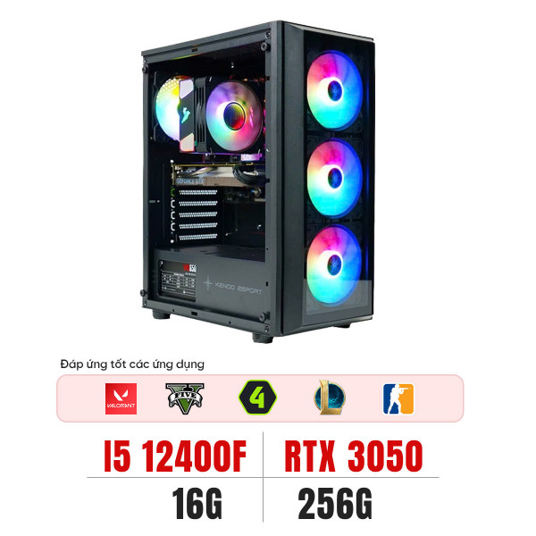 PC Gaming CORE I5 12400F |RAM 16G | RTX 3050 6G | NVME 256G