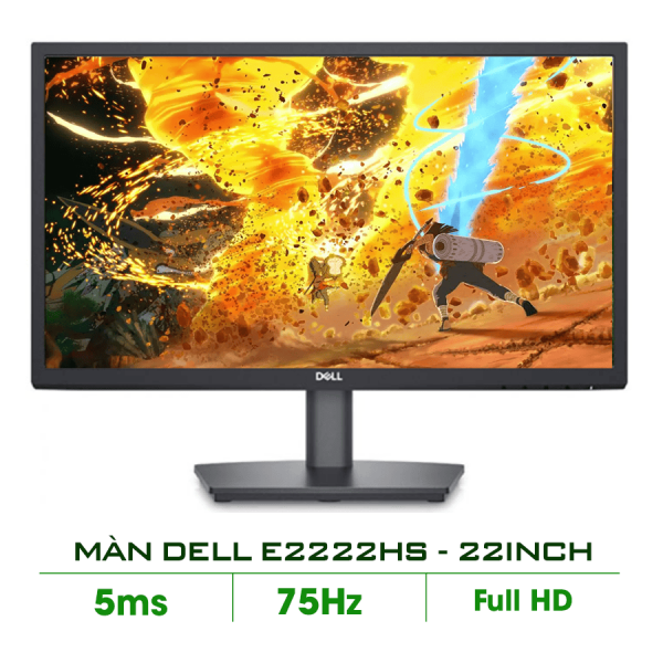 Màn hình Dell E2222HS (21.5inch/FHD/VA/75Hz/5ms/250nits/HDMI+DP+Dsub/Audio)