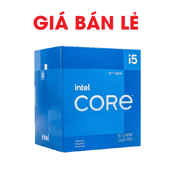 Cpu Intel Core I5-12400F(Up To 4.40GHz, 6 Nhân 12 Luồng,18MB Cache, Socket 1700, Alder Lake)Tray