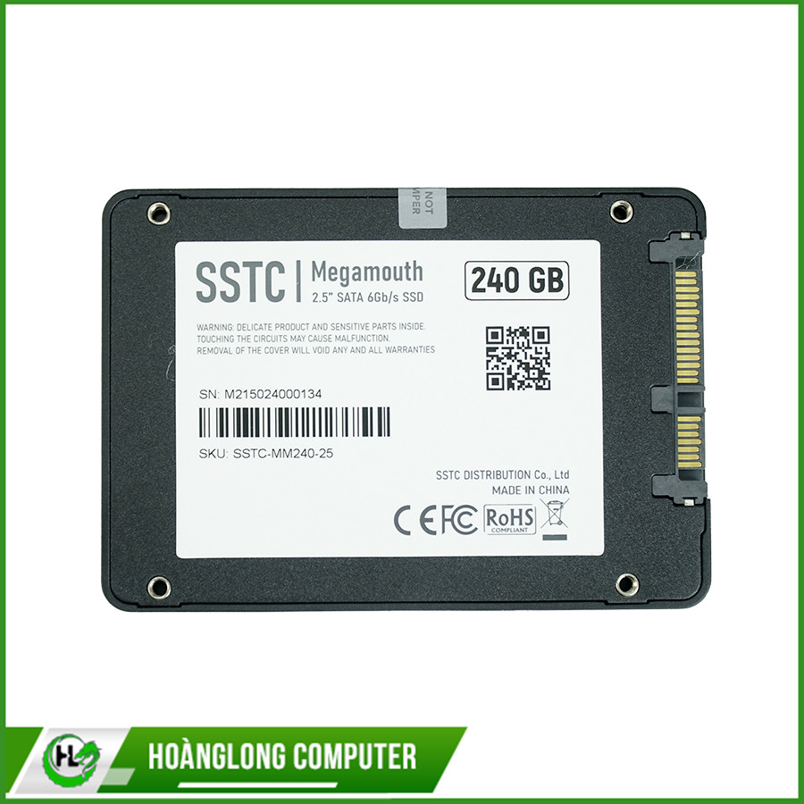 Ổ cứng SSD SSTC 240GB  ( Tốc độ ghi: 520 MB/s - Tốc độ đọc: 490 MB/s)