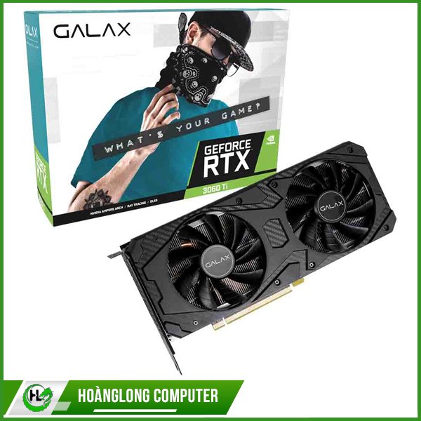 Card màn hình GALAX GeForce RTX™ 3060 Ti (1-Click OC) (8GB GDDR6, 256-bit, HDMI +DP, 1x8-pin)