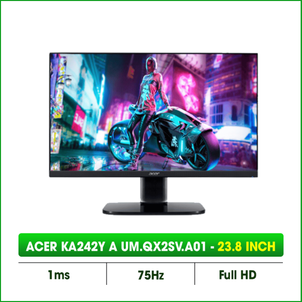  Màn hình máy tính Acer KA242Y A UM.QX2SV.A01 23.8 inch FHD VA	