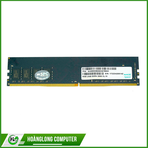 RAM PC APACER DDR4 8GB Bus 3200 CL19 1.2V A4U08G26CRIBH05-1