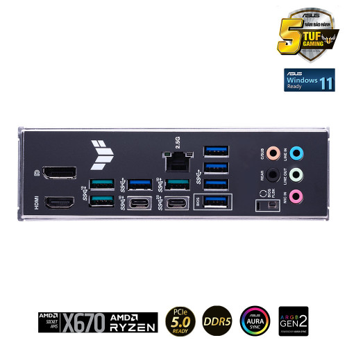 Mainboard ASUS TUF Gaming X670E-PLUS (AMD X670, Socket AM5, ATX, 4 Khe Cắm Ram DDR5)